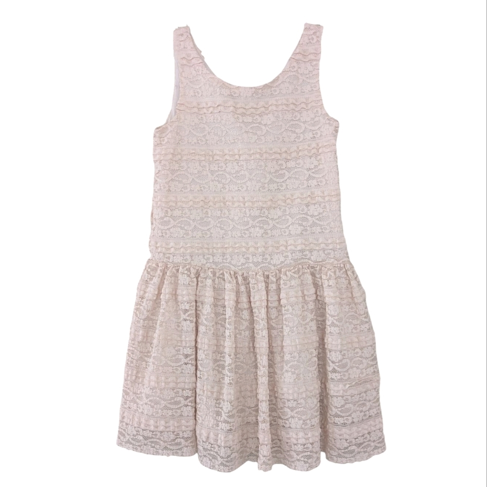 Gap Sleeveless Ivory Lace Dress - Picture 3 of 4